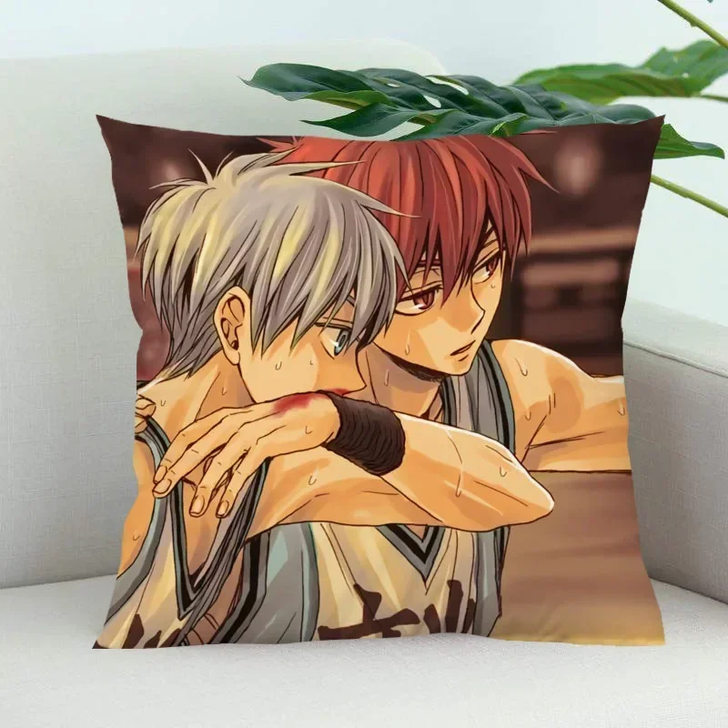 Kuroko's Basketball Pillow Cover Bedroom Home Office Decorative Pillowcase Square Zipper Pillow Cases