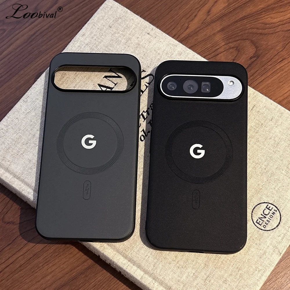 Für Magsafe Lederhülle für Google Pixel 9 10 11 Pro XL 8 8A 9A 10A 11Pro Matte Magnetische Kabellose Ladehülle Ultra Slim Cover