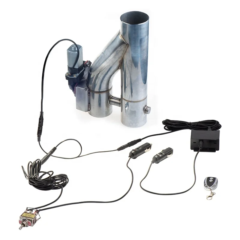 2.0 Inch 304 Stainless Steel Type Y Pipe Dual-Valve Cutout Electric Exhaust with Switch and Remote Button Contral PP-YT30SR