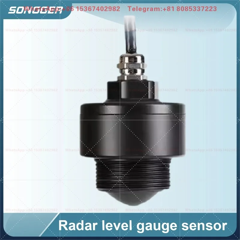 Radar Level Gauge Sensor RS485 Non-Contact PP Radar Water Level Sensor for River Sewage Well Reservoir Monitoring