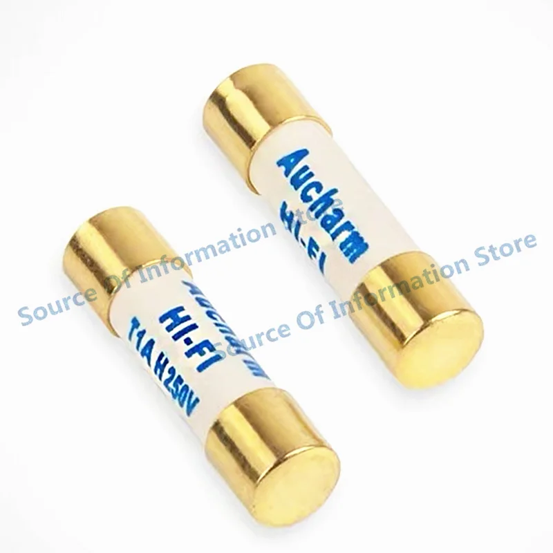 5PCS Sonic hifi audiophile silver alloy fuse 5X20mm gold-plated cap 6X32mm audio amplifier CD fuse 1A/2A/3A15/5A/8A/10A/15A