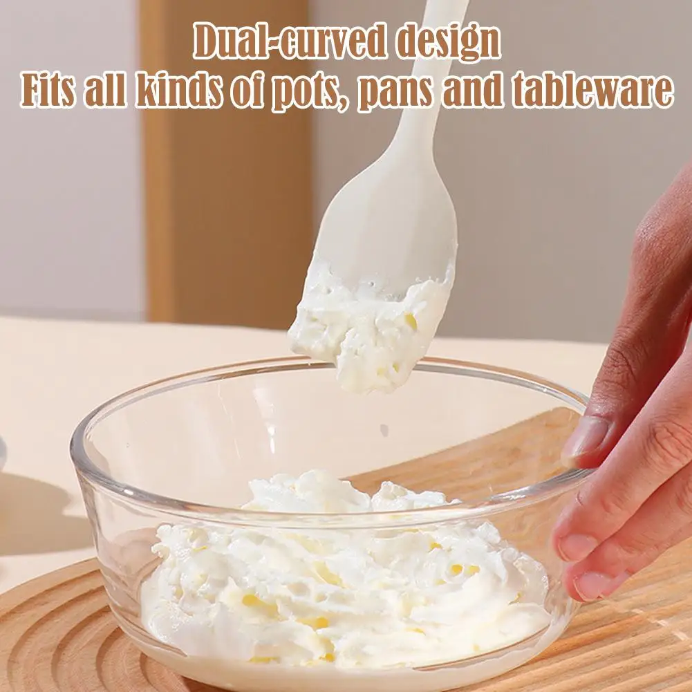 21CM Silicone Spatula Cream Butter Baking Scraper Cake Mixer Heat Resistant Non Stick Cooking Pastry Brush Knife Kitchen Tool