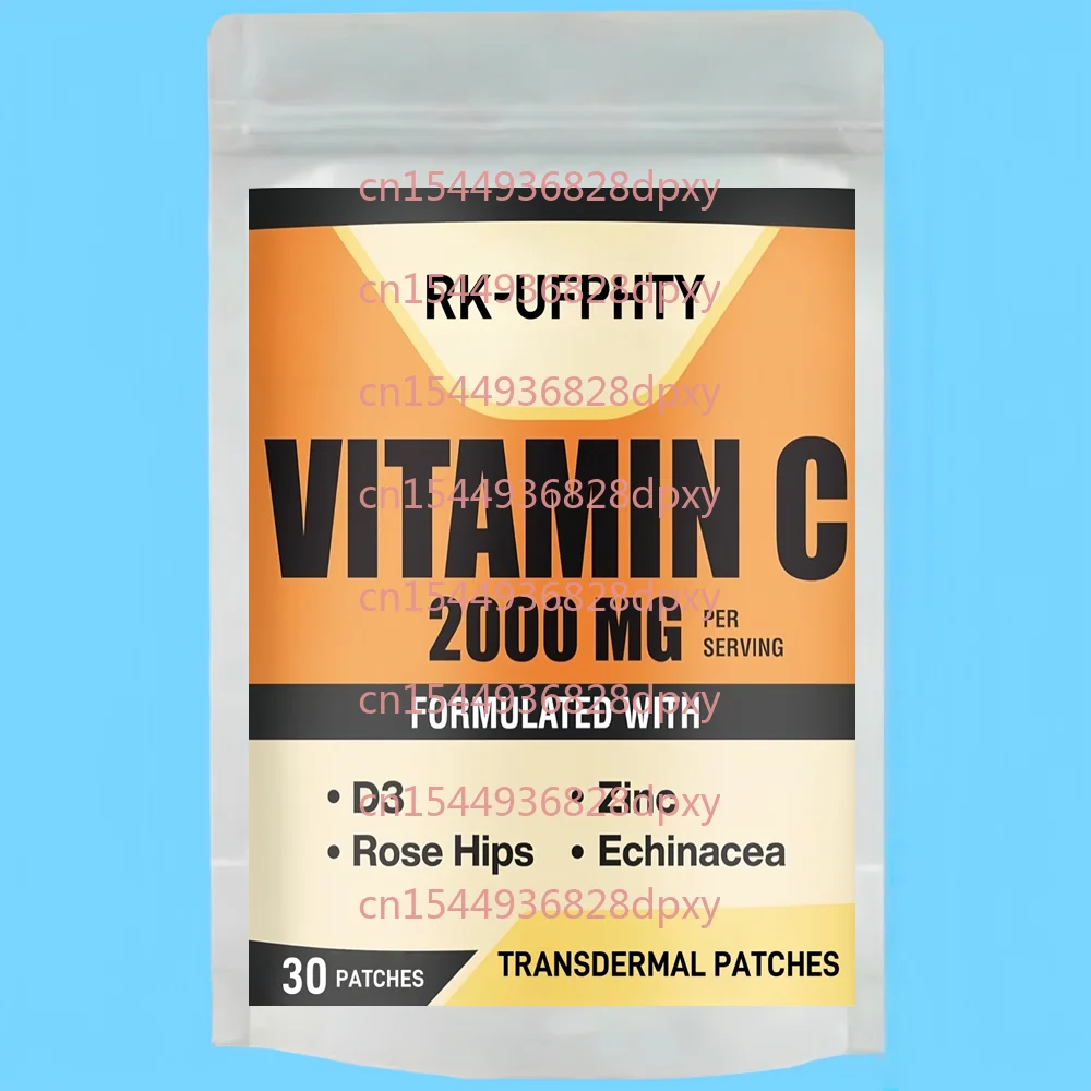 

30 Patches Vitamin C Transdermal Patches With Zinc Vitamin D3 Echinacea Extract Immune Support Immune Booster