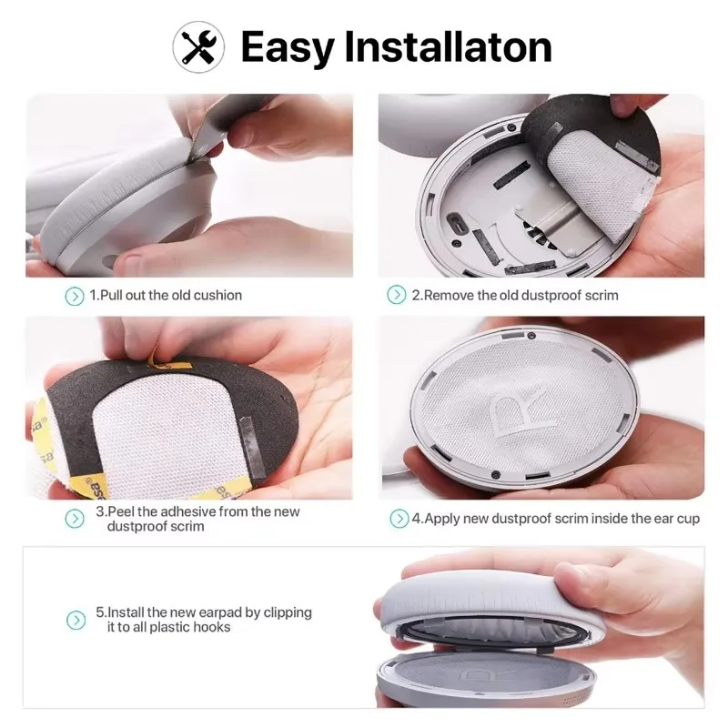 وسادات أذن لسماعات الرأس Bose 700 المانعة للضوضاء (NC700) - جلد PU أكثر نعومة، سمكًا مضافًا، وسائد أذن متينة للغاية #3