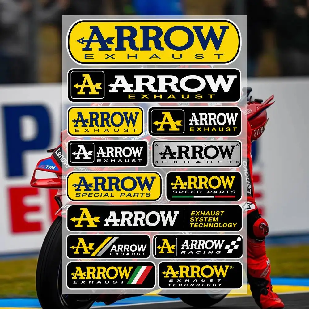 A-rrow Stickers Moto Sticker Auto Body Bumper Windows Motorcycle Laptop Walls Vinyl Decal Car Tuning Accessories