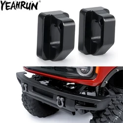 YEAHRUN Aluminum Alloy Front Bumper Tow Trailer Hook for TRX4 Bronco 1/10 RC Crawler Car Upgrades Parts