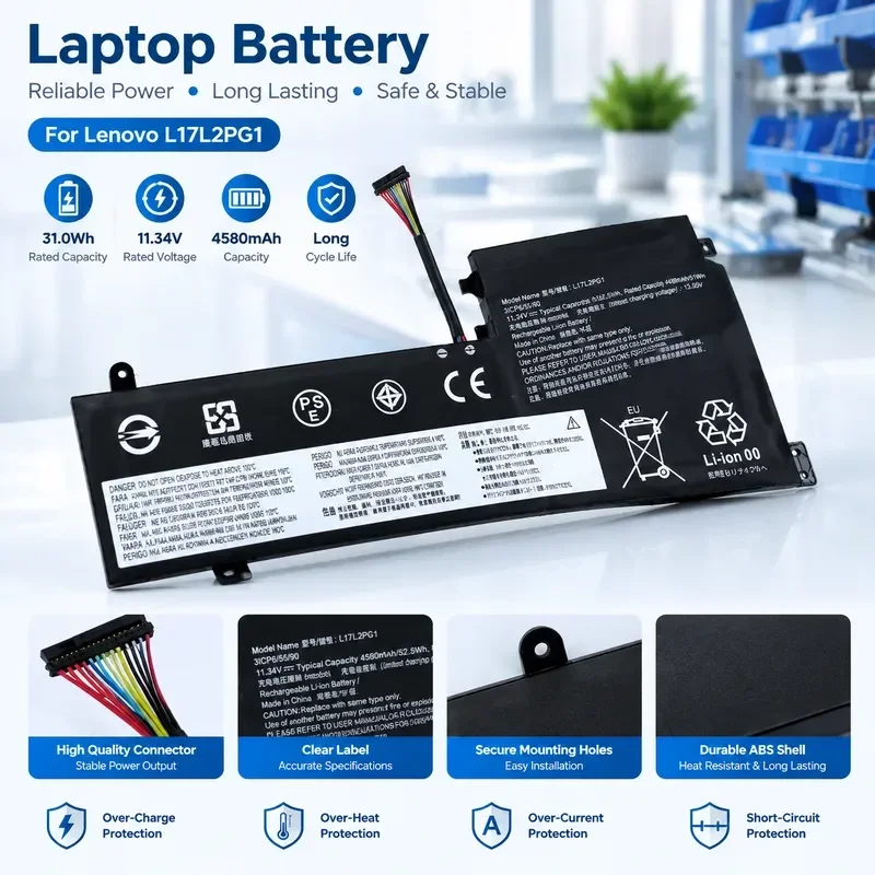 [NEW] L17L3PG1 L17M3PG2 battery For Lenovo Y7000 Y530 Y730