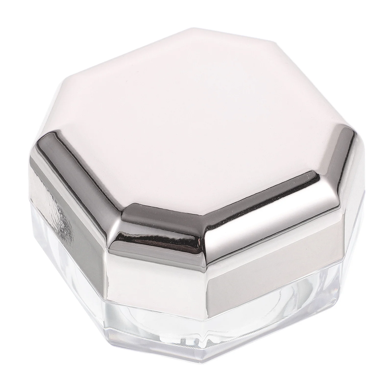 

1 set Mini Loose Powder Boxes Empty Rose Gold Travel Containers Lightweight Portable Refillable Plastic Case Puff Storage
