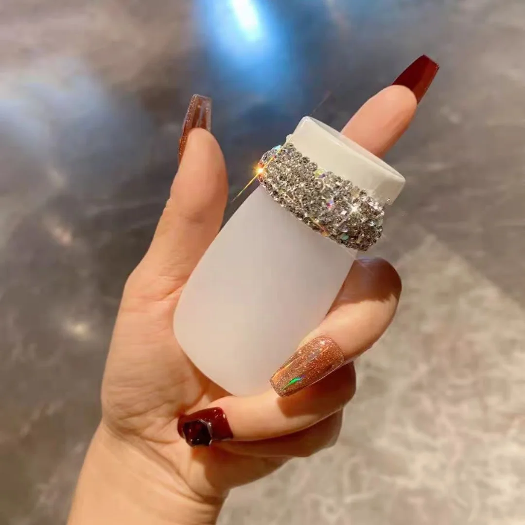 

High-End Lotion Loose Dispenser Bottle Artificial Diamond Set Travel Portable Shampoo Conditioner Body Wash Dispenser Bottle Mini