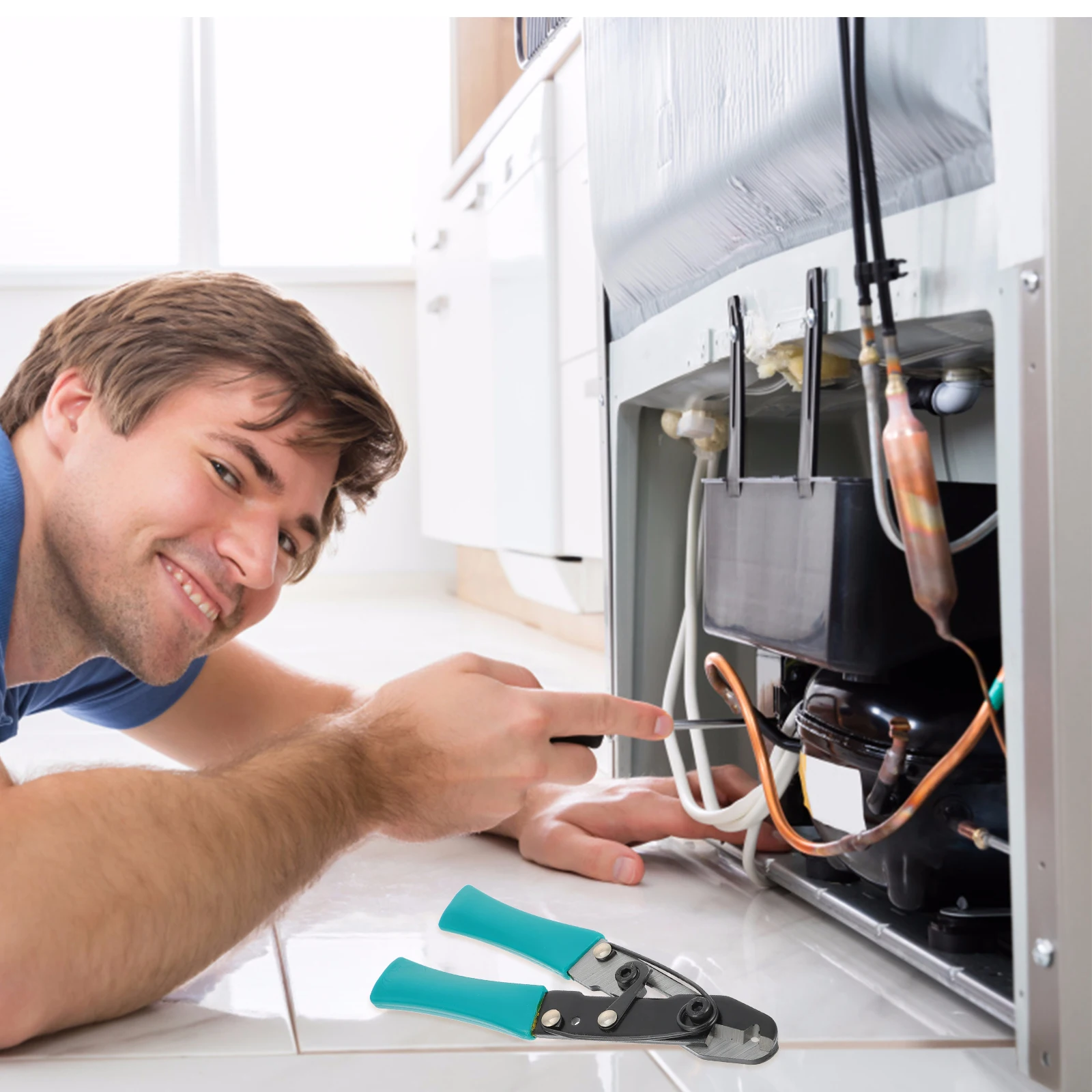 Capillary Scissors Steel Clamp for Hose Water Pipe Repair Precision Tool Grip Long Cutting Time Practical