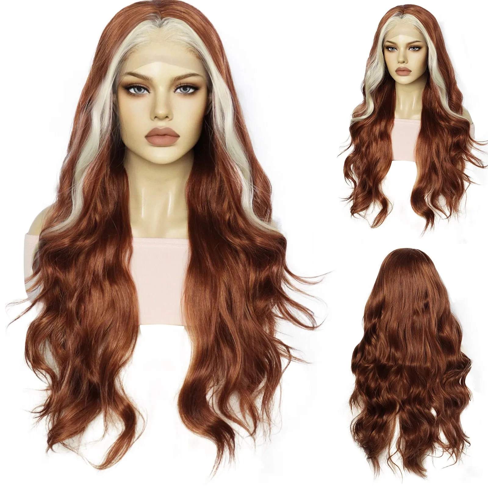 

13x3 Part HD Synthetic Lace Frontal Wig Extra Long Body Wavy Lace Front Wig for Women Dress Up Wig
