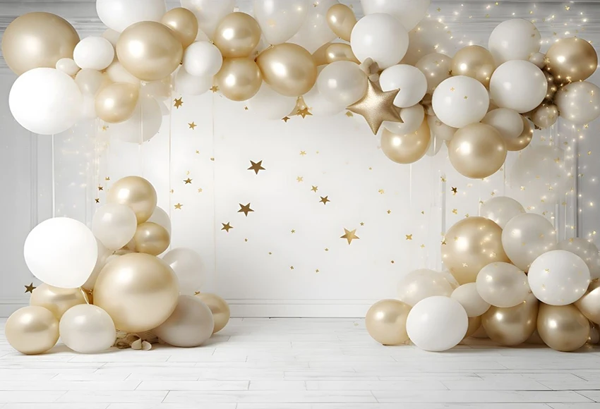 Mehofond Photography Background Gold Glitter Balloons Stars Kids Birthday Party Cake Samsh Portrait Decor Backdrop Photo Studio