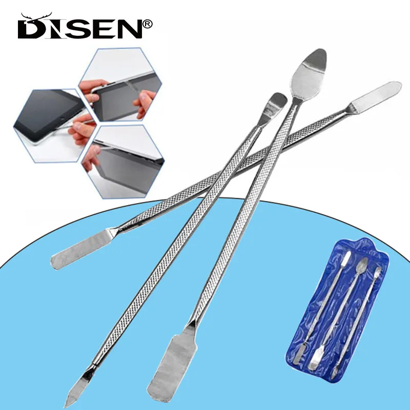 3Pcs Metal Disassemble Crowbar Steel Pry Mobile Phone Repair Opening Tool For ipad Laptop Phone LCD Screen Hand Tools Set Kits