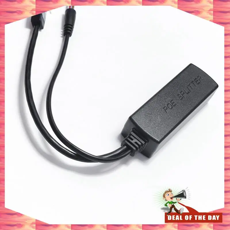24-Hour Delivery Gigabit Mini Poe Splitter 10/100/1000Mbps POE Splitter DC Output 12V Power Over Ethernet IEEE 802.3Af For IP Ca