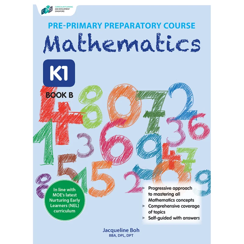 

Курс готовности начальной школы Математика K1 Книга B Жаклин Бог Учебное управление Планирование и развитие 9789811194412 Книга