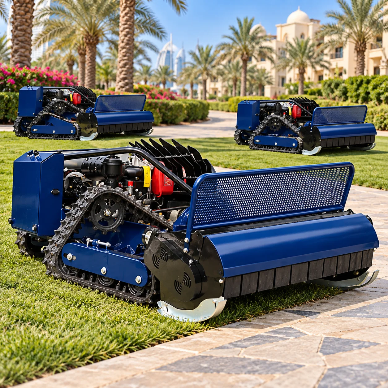 Professional Tracked Vegetation Mower for Municipal Roadside Park and Estate Maintenance
