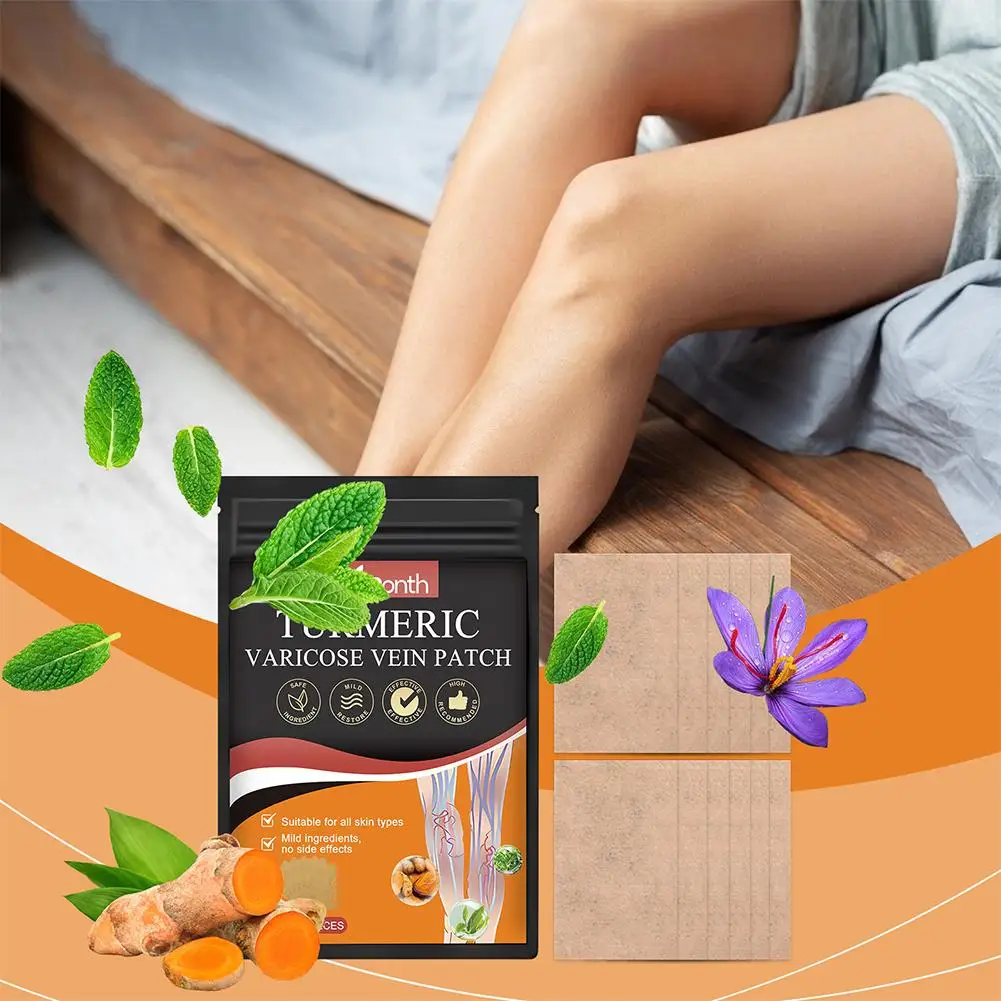 12pcs Varicose Vein Health Patch Relieves Leg Discomfort Relieves Muscle Pain And Swelling Continuously Using Leg Care Products