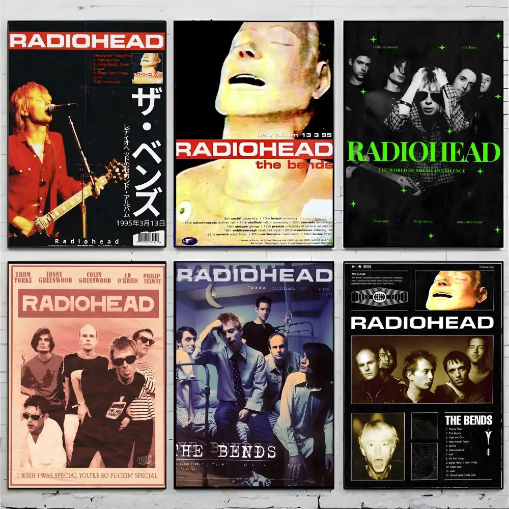 Band Classic R-Radiohead Poster Premium Decor Art & Gift for Household Lounge Home Ornaments