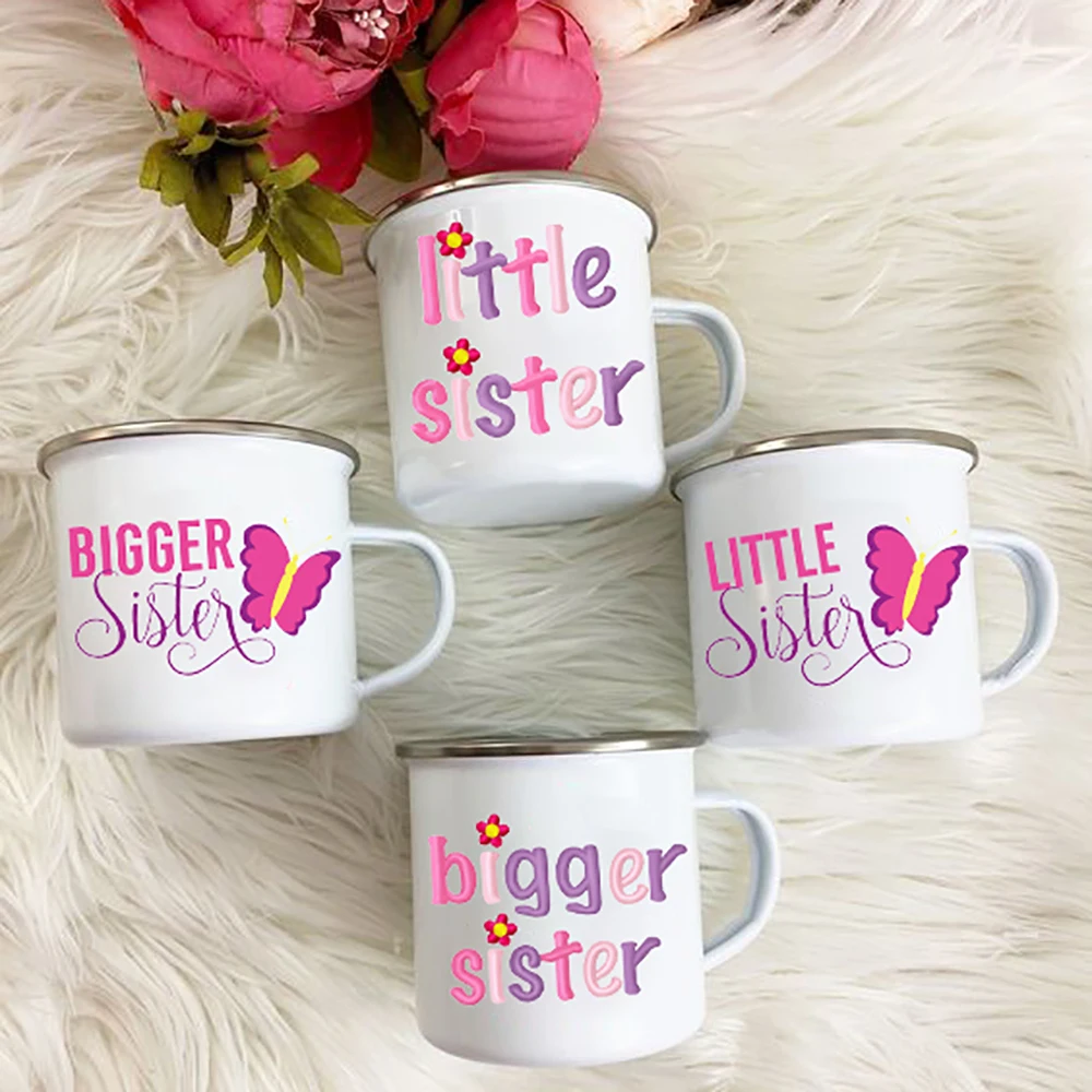 Birthday Gifts for Sisters Sibling Sister Coffee Mugs Big Sister Breakfast Tableware Little Sis Breakfast Cup Sister Drink Mug