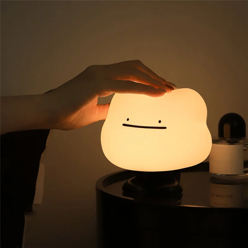 LICE-Night Light Claude Creative مصباح مكتبي قابل لإعادة الشحن لغرفة النوم الكرتونية، ضوء جو رومانسي للأطفال