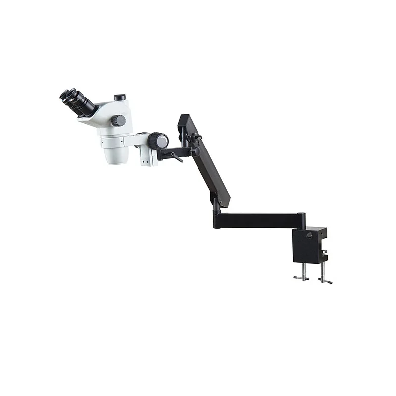 6.7X-45X مجهر ستيريو ثلاثي العينيات عدسة موضوعية مساعدة مصباح ليد مدرسة التدريس تصنيع المجوهرات