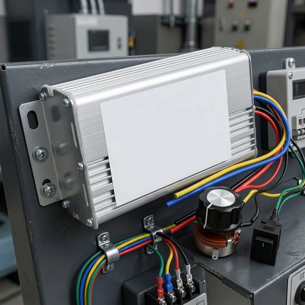 70A DC Motor Controller 10-60V Input Voltage Range with Potentiometer Adjustment and Built-in Overcurrent Protection
