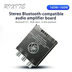 XY-T160H High-bass Adjustment Bluetooth Audio Power Amplifier Board Module Two-channel Stereo TDA7498E 160WX2 Amplifier Board