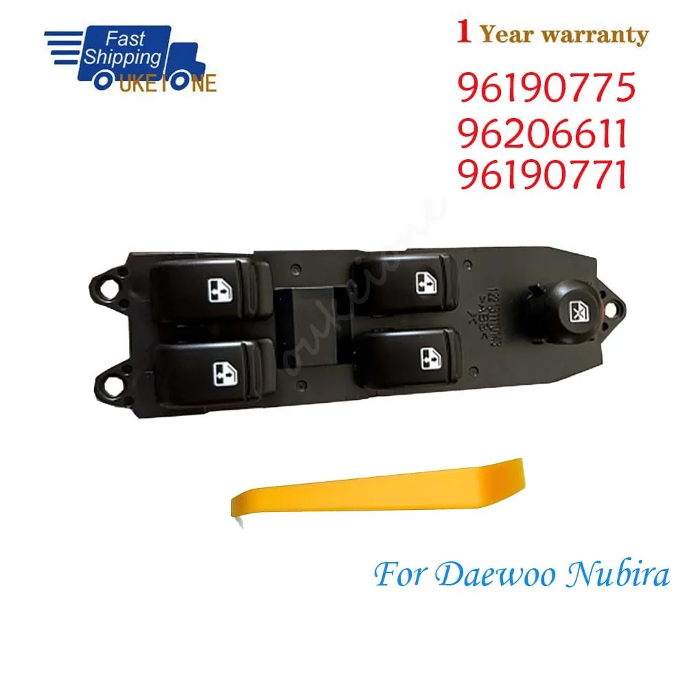 96190775 96206611 96190771 For Daewoo Nubira Master Driver Side Electric Power Window Switch Lifter Control Regulator Button