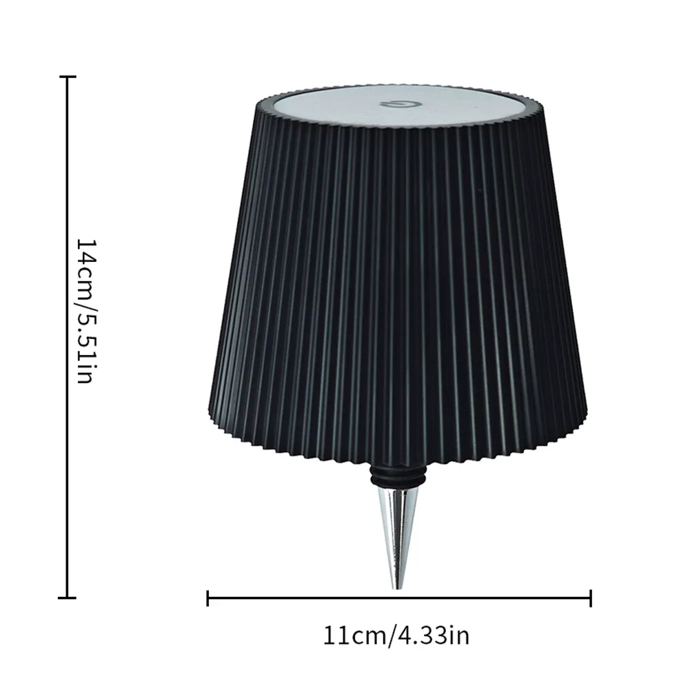 مصباح زجاجة لاسلكي 3 ألوان + RGB ضوء ليلي مزخرف يعمل باللمس مصباح LED للمكتب لتزيين غرف المعيشة والحفلات