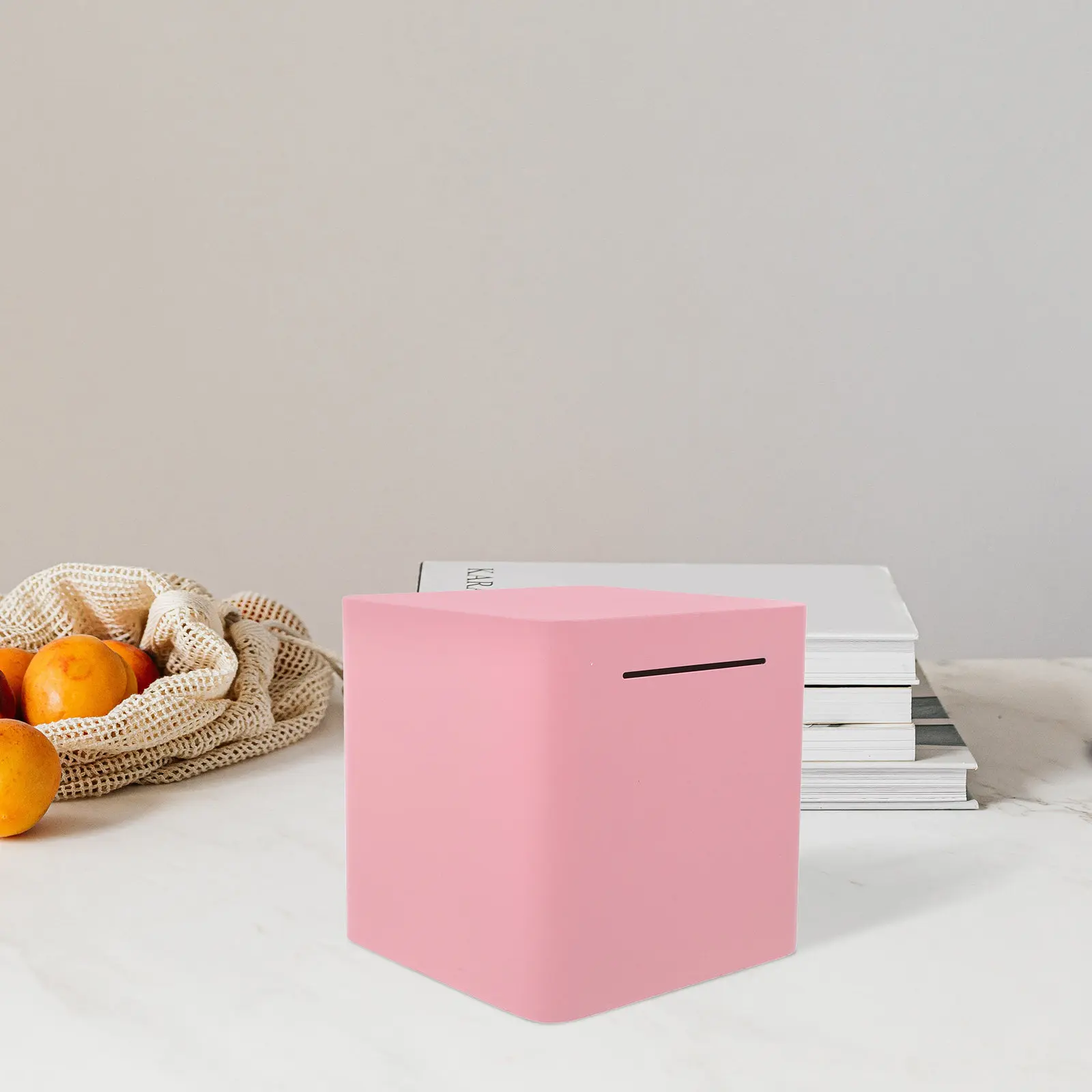 Sturdy Iron Money Bank for Adults Kids Unopenable Secure Savings Box Modern Stylish Desktop Coin Container Large Capacity