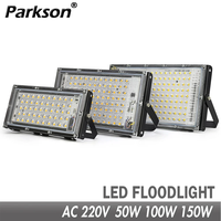 50W 100W 150W Led Flood Light IP65 Waterproof AC 220V Outdoor Floodlight Spotlight LED Reflector Street Lamp Wall Flood Lights