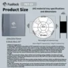 FUSROCK PET-CF 탄소 섬유 강화 필라멘트, 3D 프린팅 필라멘트, 15% 절단 탄소 섬유 강화, 폴리에틸렌 테레프타레이트 6