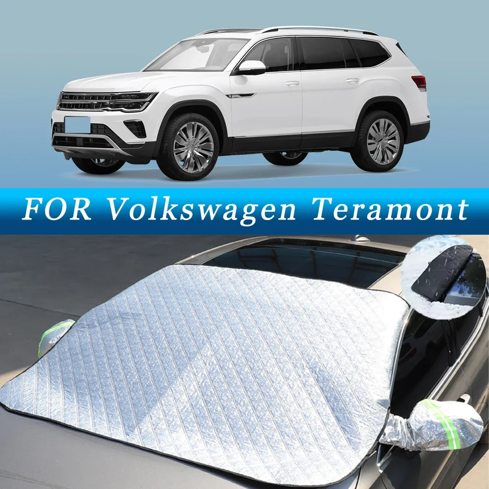 

Thickened Car Now Sunshade Windshield Cover With 5/9 Magnets UV Protection Anti Snow Sunlight For Volkswagen Teramont