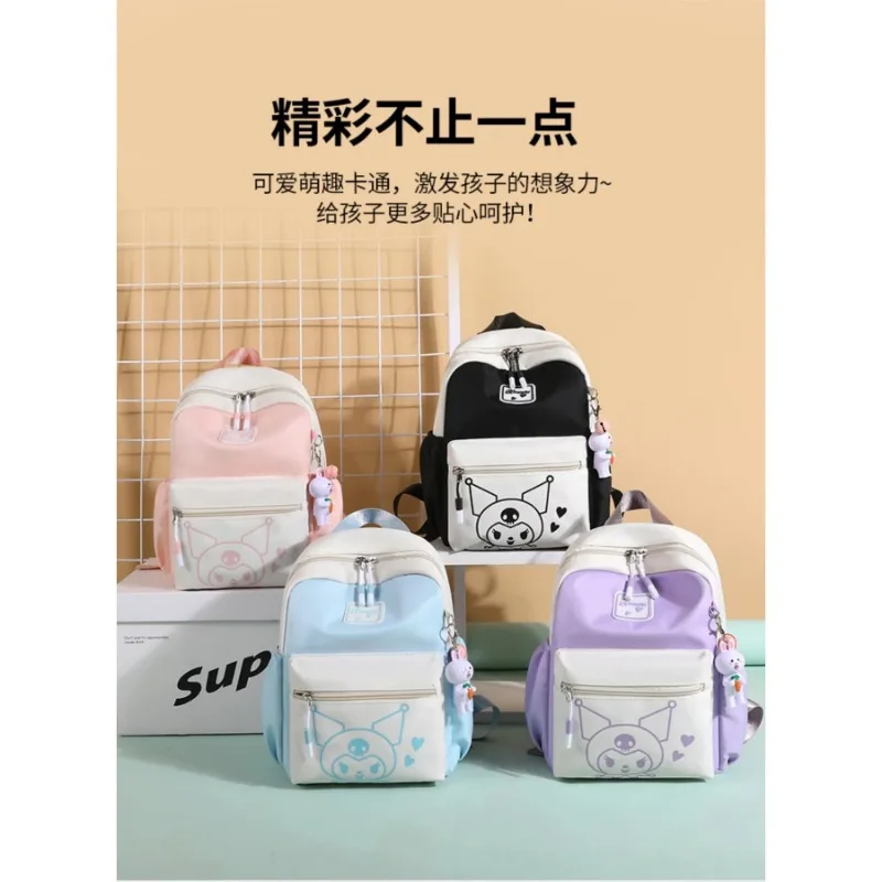 Sanrio Hello Kitt Fashion Backpack Cute Cartoon Lightweight Girl Boy Backpack Anime Travel Large Capacity Student Woman Backpack