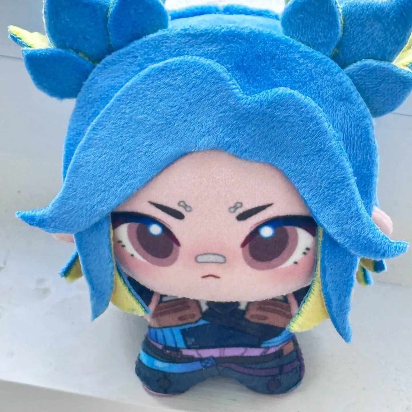 جديد Valorant النيون تأثيري أنيمي أفخم 10 سنتيمتر لطيف محشوة الجسم بلوشي الكرتون قلادة هدايا عيد الميلاد