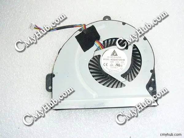 For ASUS K53SJ X43S K45HR A53S K43SD K53S A43 A53S X53S A43S KSB06105HB DC5V 0.40A 4Wire 4Pin CPU Cooling Fan