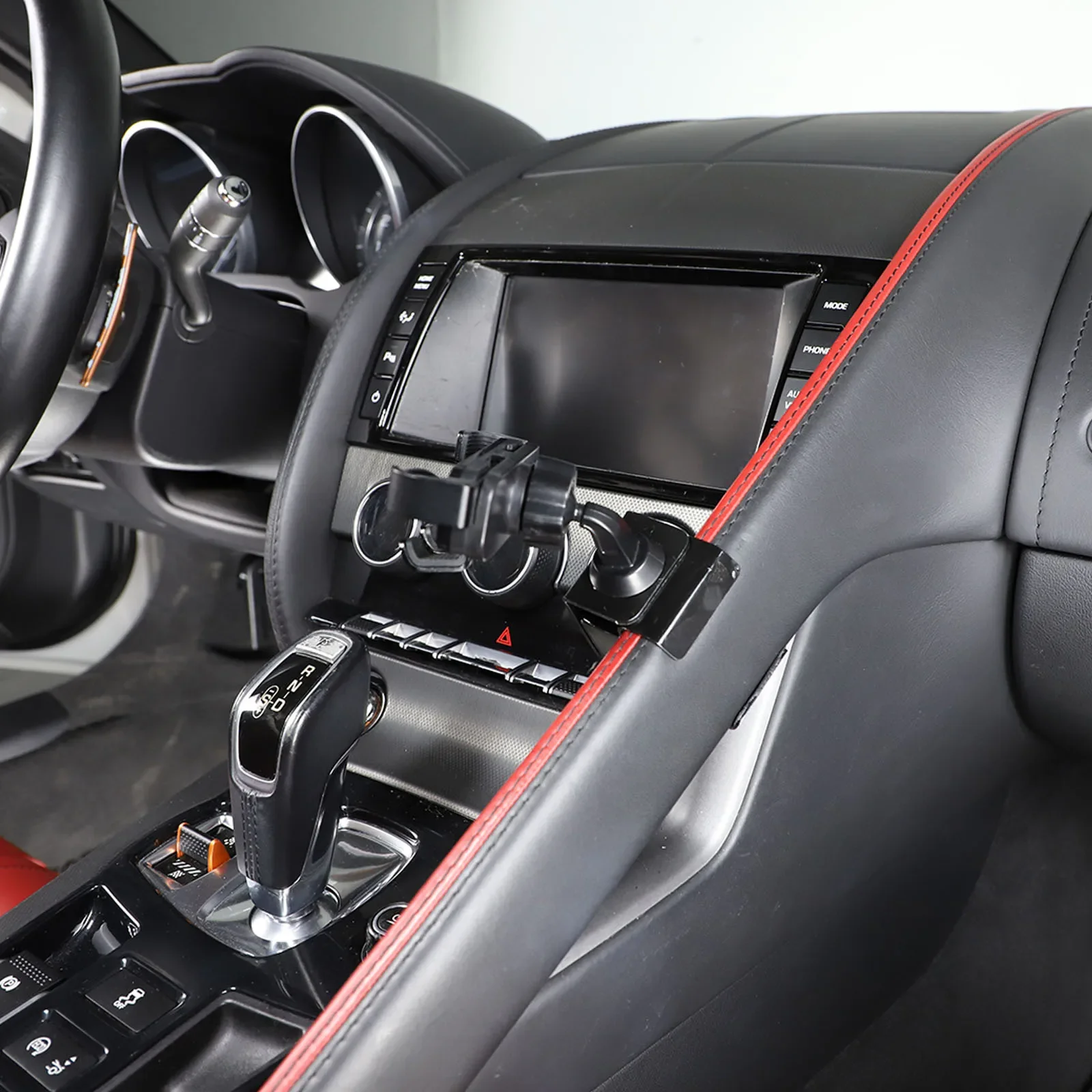 1 PCS Car Center Console Handle Cell Phone Bracket For Jaguar F-TYPE 2013-2024 Car Cell Mobile Holder Phone Stand Accessories - Image 4