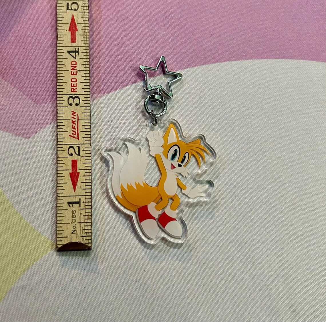 Sonic Character Acrylic Keychain Shatteru Ji Legend Amy Official Blue Plush Soft Style Video Game Collectible Key Ring