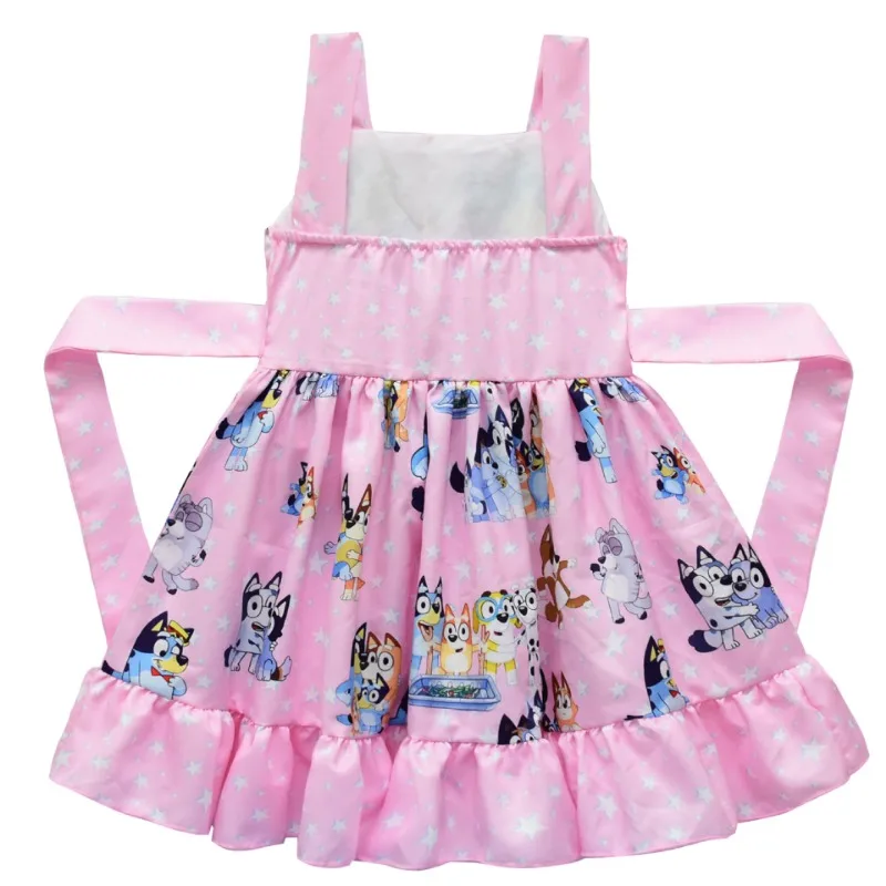 ชุดเดรสเด็ก ลายการ์ตูนบลูอี้ น่ารัก ลายพิมพ์ครอบครัวบิงโก ชุดเดรสเจ้าหญิง สายเอี๊ยม ของขวัญวันเกิด ชุดเดรสฤดูร้อน