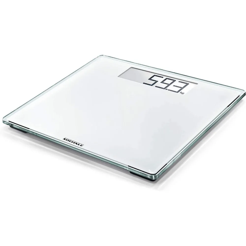 

Digital Bathroom Scale with LCD Display, 396 lb Capacity, Auto On/Off, Safety Glass Platform, Precise 0.2 lb Increments