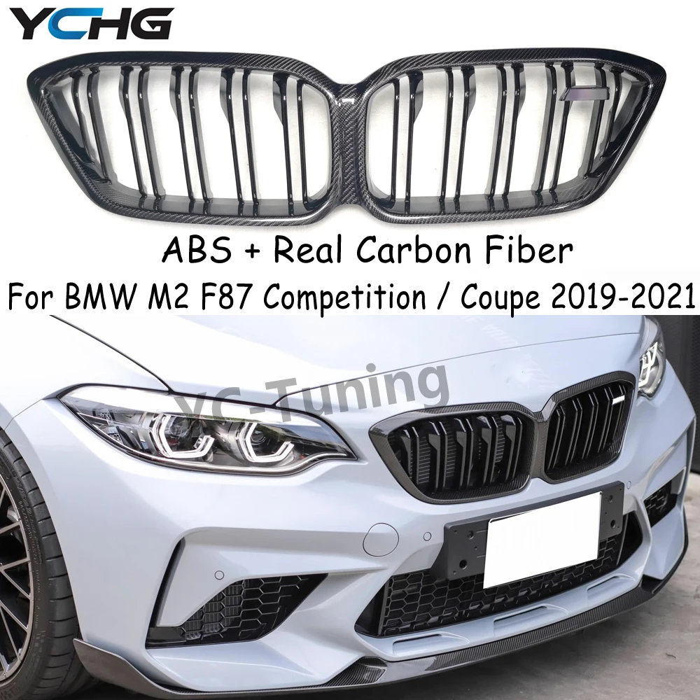 M2 F87 LCI Kohlefaser-Gitter für BMW M2 Competition Coupe F87 Ersatz Frontstoßstange Air Vent Hood