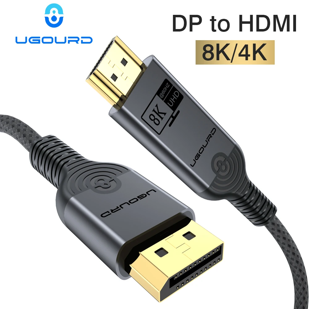 Kabel 8K 60Hz DP 1.4 do HDMI Kabel 4K Displayport do HDMI Kabel audio-wideo Dynamic HDR 4K144Hz do monitora laptopa HUB