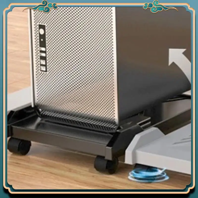 (New)-Computer Tower Stand Gaming PC Case With 4 Caster Wheels Most For Most PC Computer Under Desk Holder