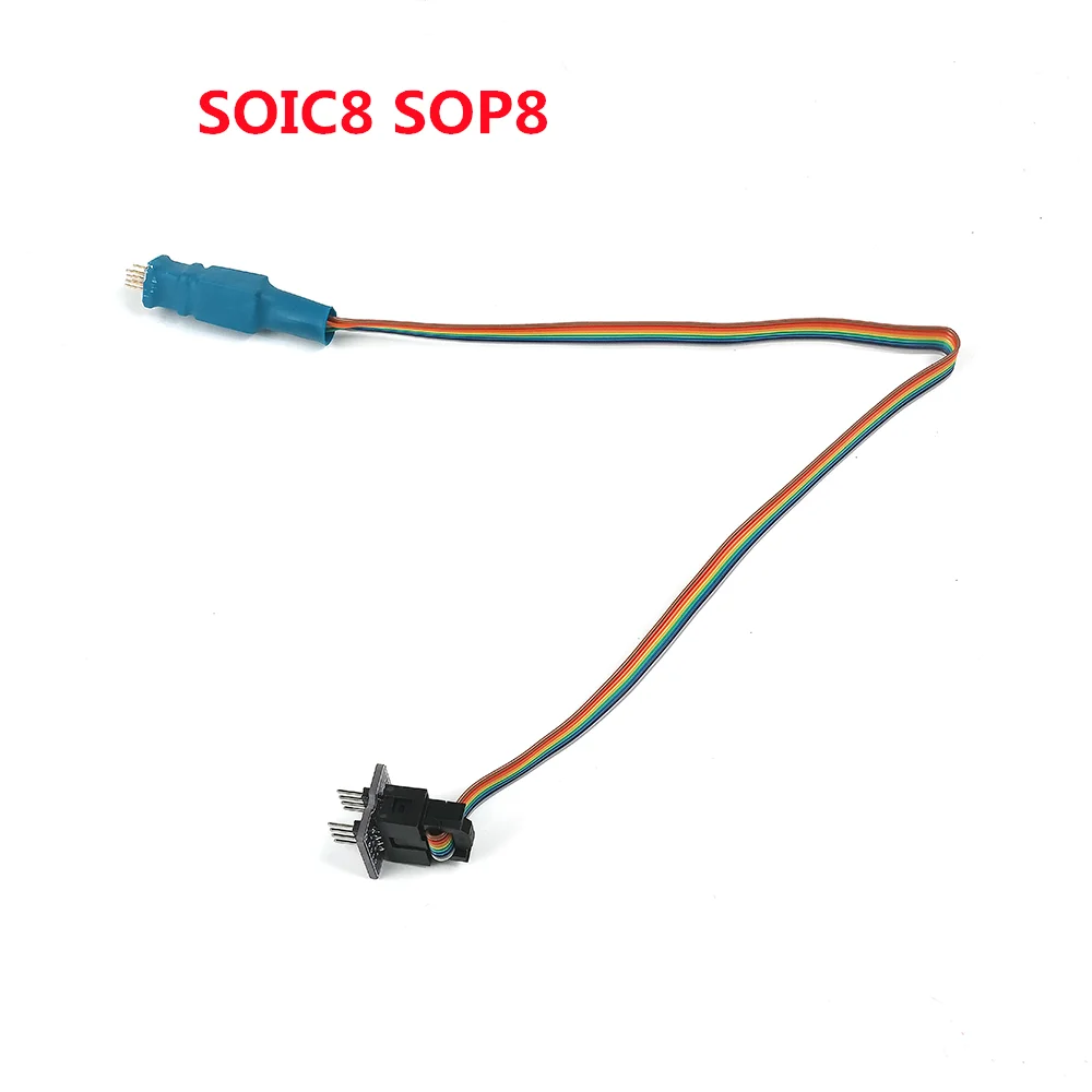 SOIC8 SOP8 Test Clip Probe Line For EEPROM 93CXX/25CXX/24CXX circuit programming on USB Programmer TL866 RT809F RT809H CH341A