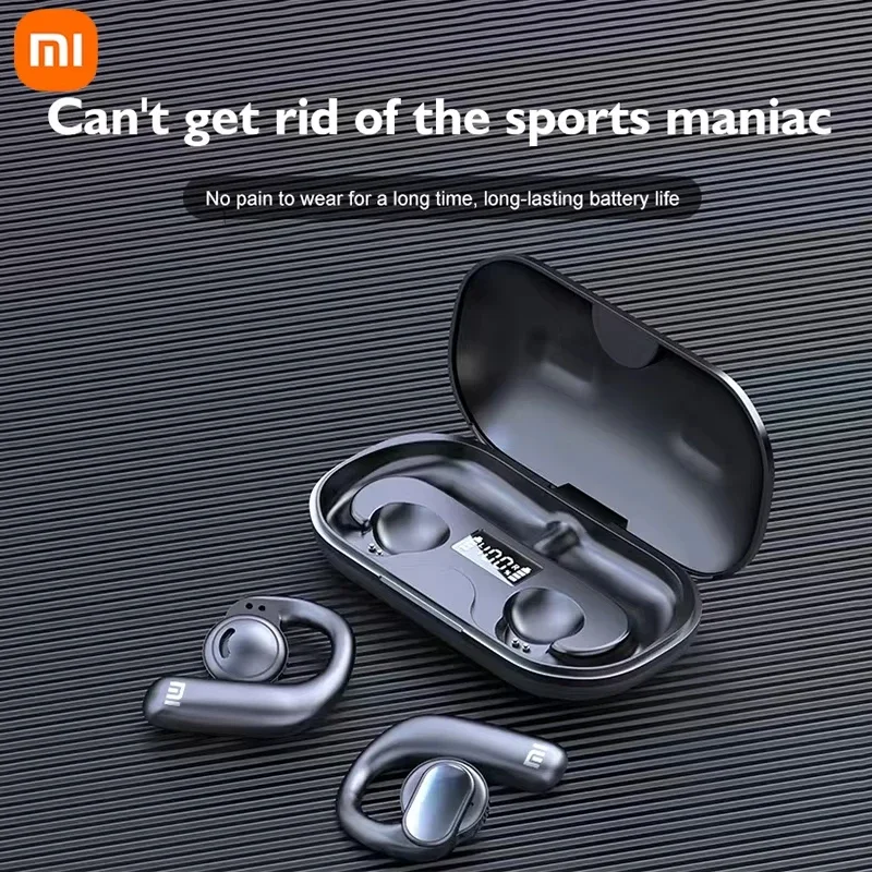 Xiaomi S901 Bone Conduction Wireless Bluetooth Earphones LED Display Screen Sports Noise Reduction Microphone Earphones