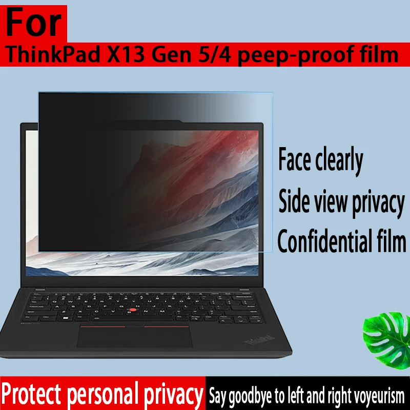 لينوفو ثينك باد X13Gen 5/4 لوحة مفاتيح الكمبيوتر المحمول طبقة رقيقة واقية عالية الوضوح شاشة فيلم لحماية الخصوصية وفيلم مقاوم للزقزقة #4