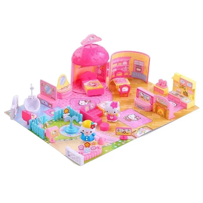 HELLO KITTY Street Corner Story My Home 50021 Mini habitación muebles para el hogar juguetes para niños