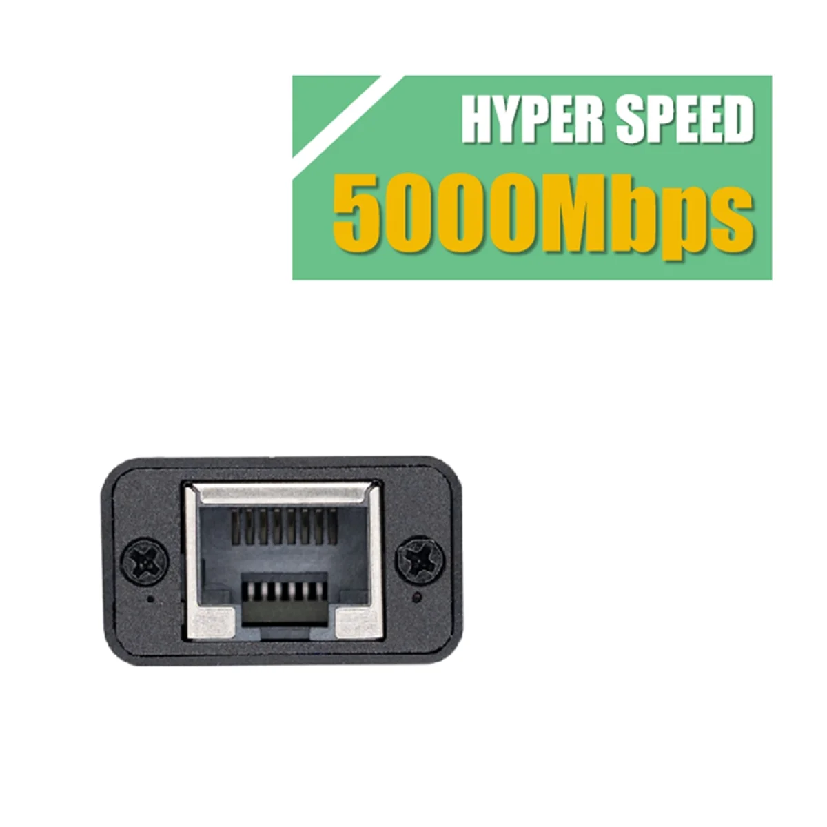 ADEGBO-Improved WISDPI USB 3.2 to 5GbE Adapter (WP-UT5) Wired LAN Network Connection