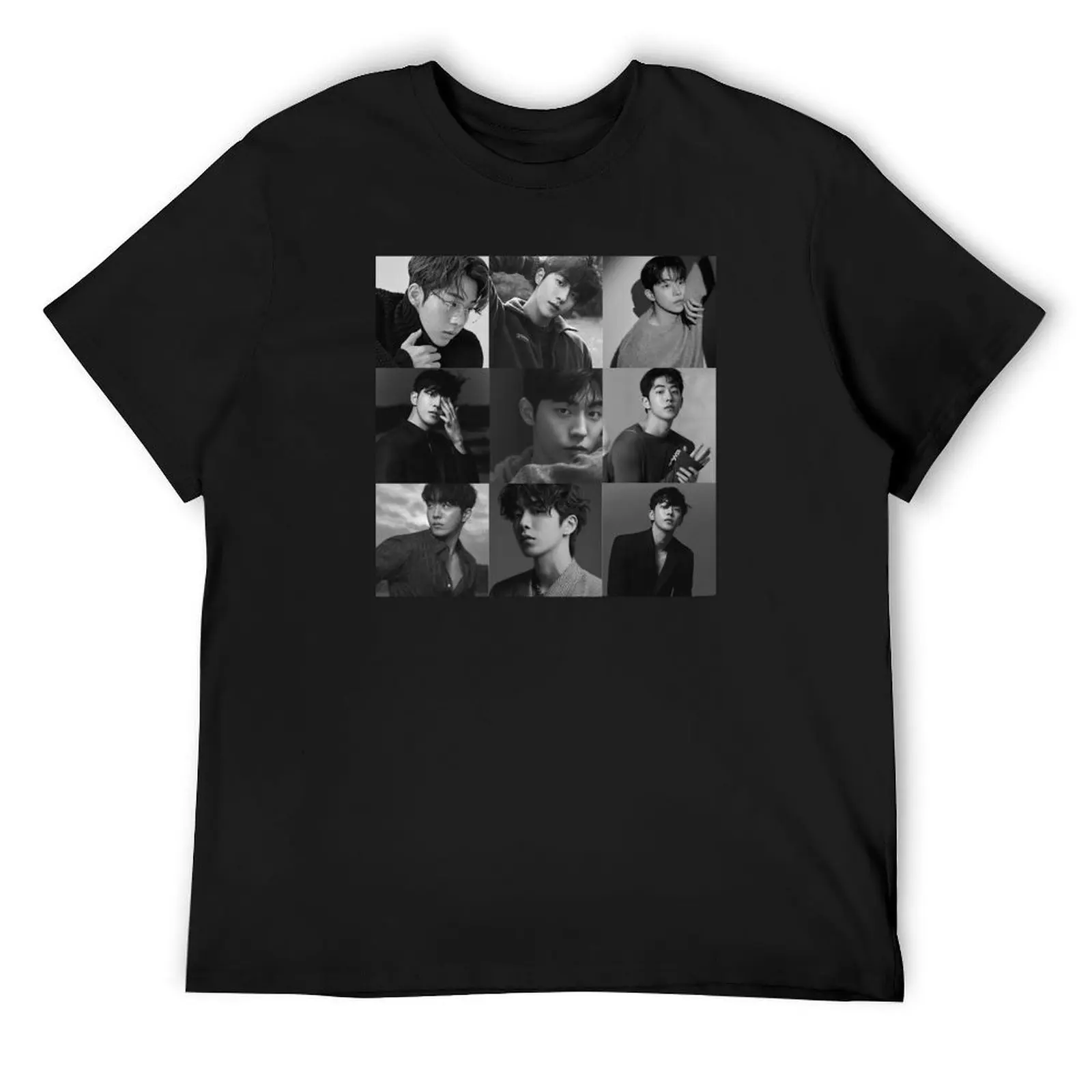 

Nam Joo Hyuk collage Black and White T-Shirt tops Blouse Louboutins big and tall t shirts for men