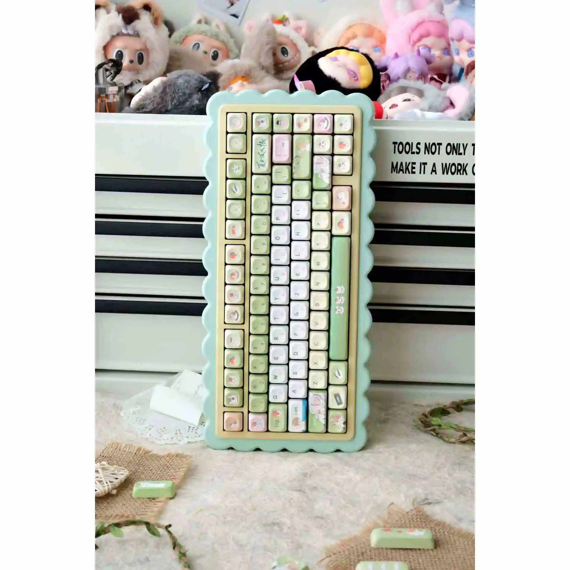 

Anime ‌Natsume's Book of Friends‌ Cosplay Printing Fish Keycap Cartoon Kforce Mechanical Keyboard Keycaps Keyboards Cap Gift